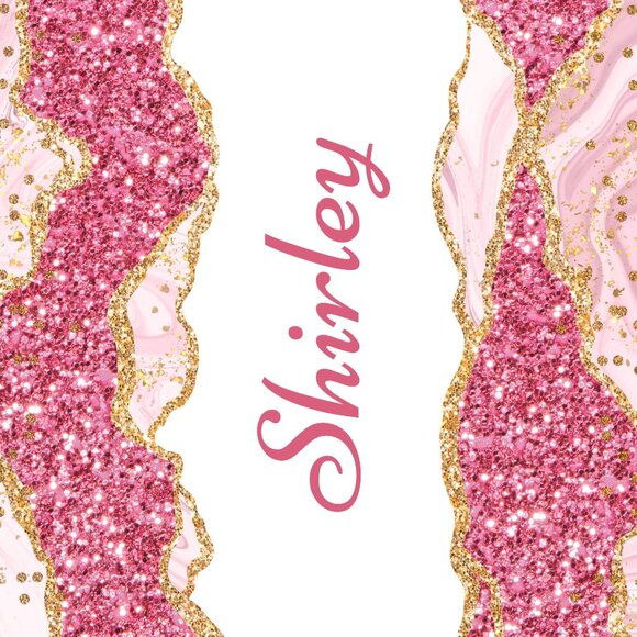 Personalized Pink Tumbler, Glitter Stainless Steel Tumbler, 20oz Name Cup - Picture 2 of 8